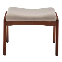 Tan Upholstered Natasha Ottoman Stool