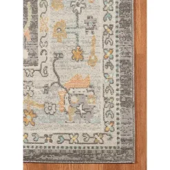 Taupe Bohemian Area Rug, 5x8