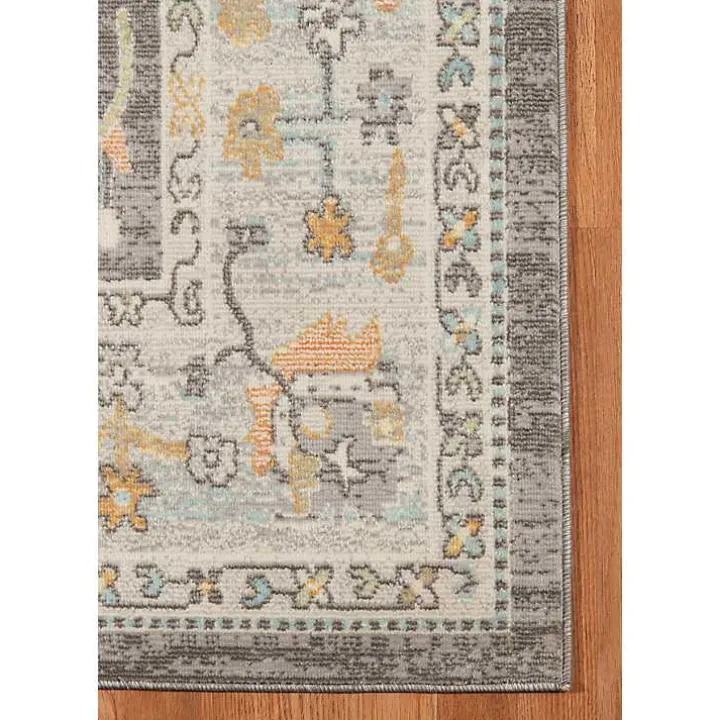 Taupe Bohemian Area Rug, 5x8