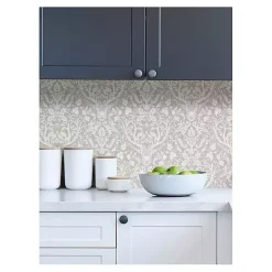 Taupe Escape to the Forest Peel & Stick Wallpaper