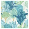 Teal Bohoemian Jungle Peel & Stick Wallpaper