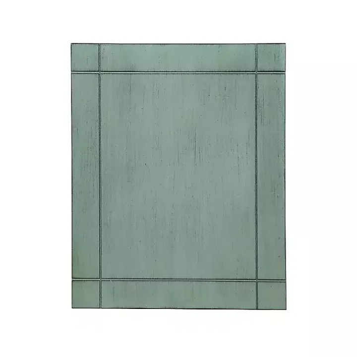 Teal Wood Parnell Storage Accent Table