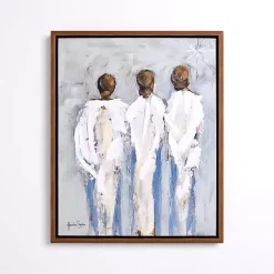 Three Angels Framed Canvas Art Print