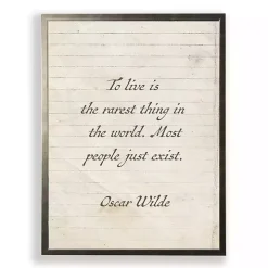 To Live is the Rarest Thing Wall Plaque