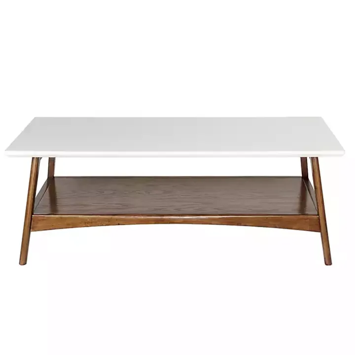 Two-Tone Ava Mid-Century Modern Coffee Table