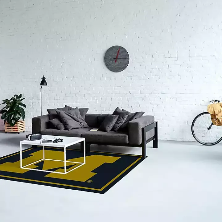 University of Michigan Area Rug, 4x6