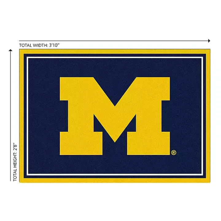 University of Michigan Area Rug, 3x4