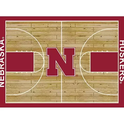 University of Nebraska Courtside Area Rug, 4x6