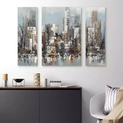 Urban Focus A, B, & C Canvas Art Prints, Set of 3