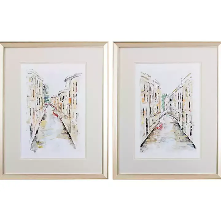 Venice Memories Framed Art Prints, Set of 2