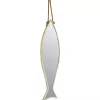 Vertical Fish Mirror with Rope Hanger