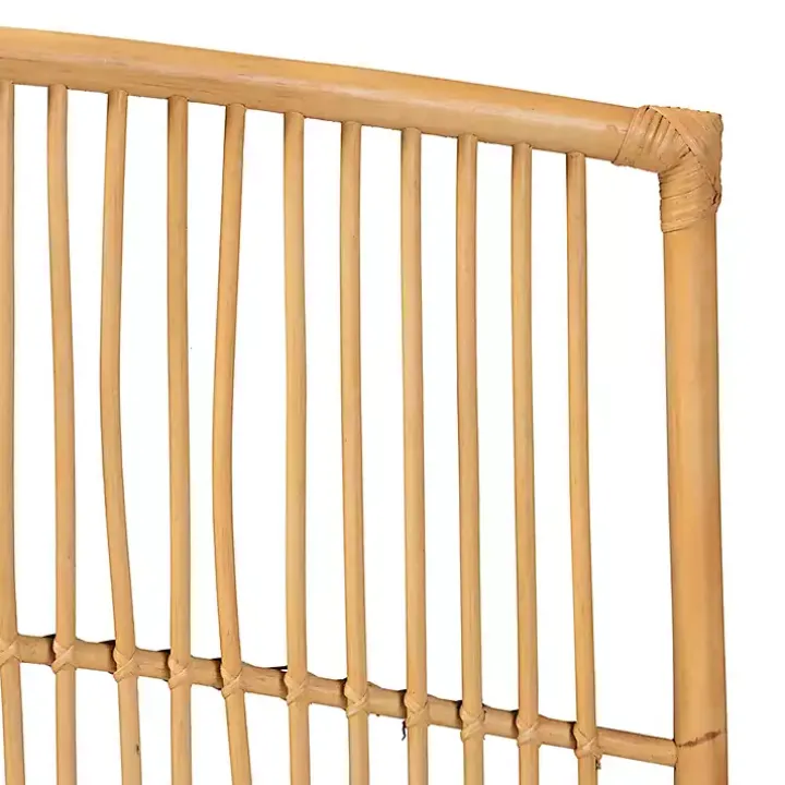 Vertical Weave Rattan Queen Headboard
