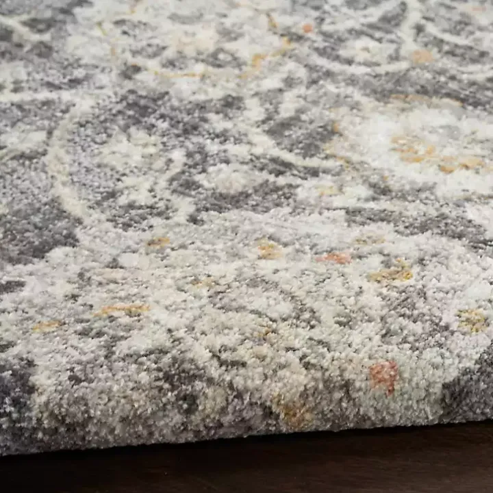 Vintage Charcoal Oushak Area Rug, 8x10