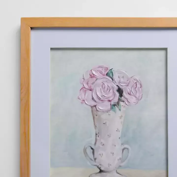 Vintage Dainty Floral Framed Art Prints, Set of 2