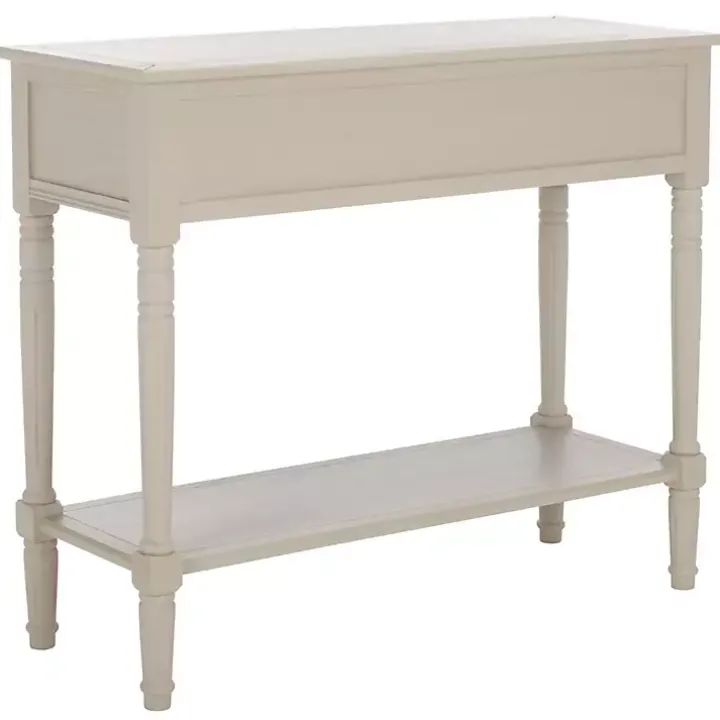 Vintage Gray 2-Drawer Samantha Console Table