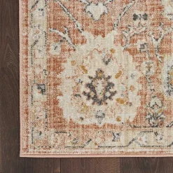 Vintage Rust Oushak Area Rug, 5x7