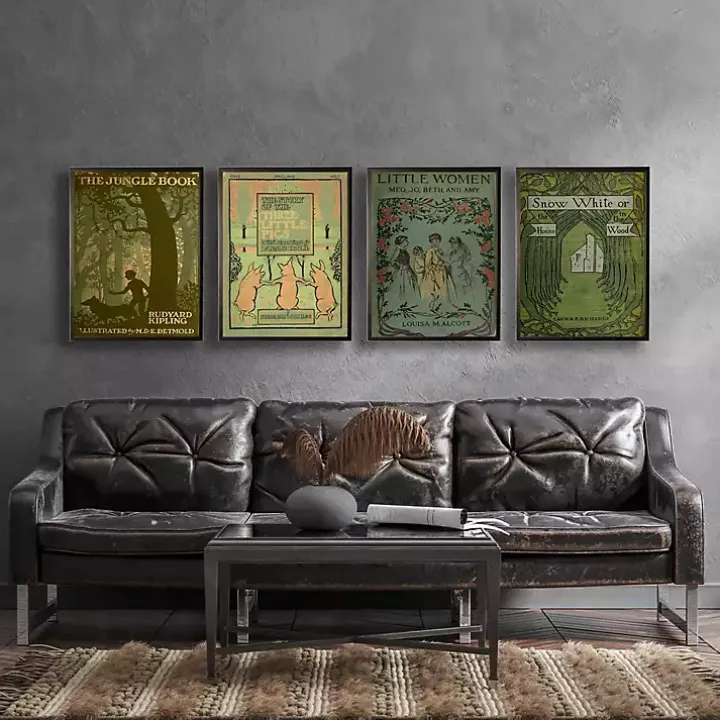 Vintage The Jungle Book Cover Framed Wall Art