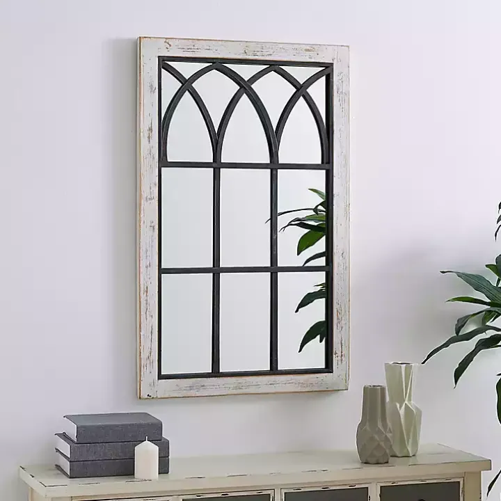 Vista Arched Windowpane Mirror