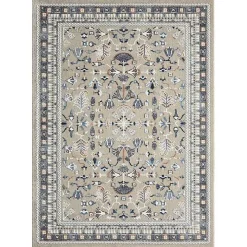 Vista Blue Beige Accent Rug, 2x3