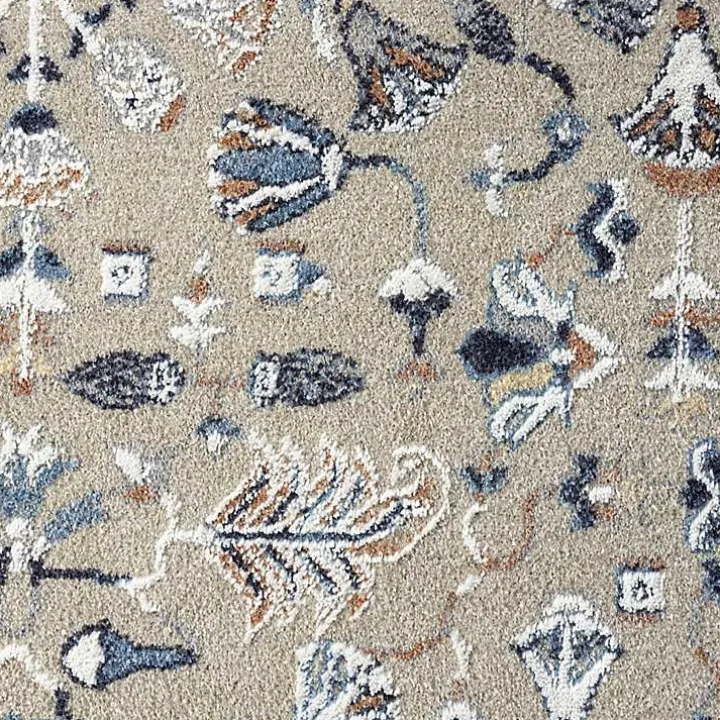Vista Blue Beige Runner, 2x7