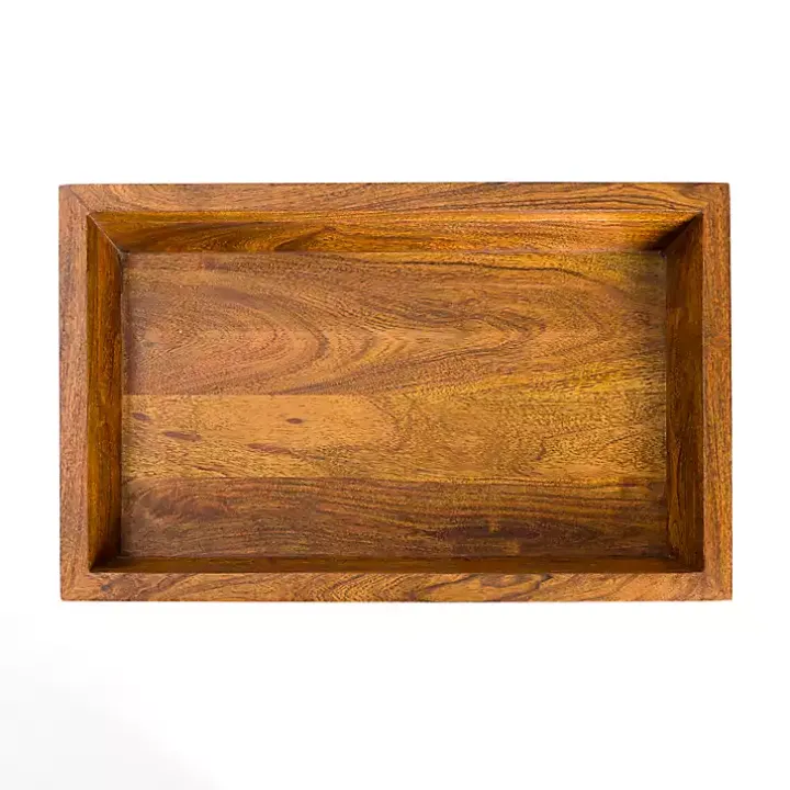 Walnut Acacia Wood 2-pc. End Table Set