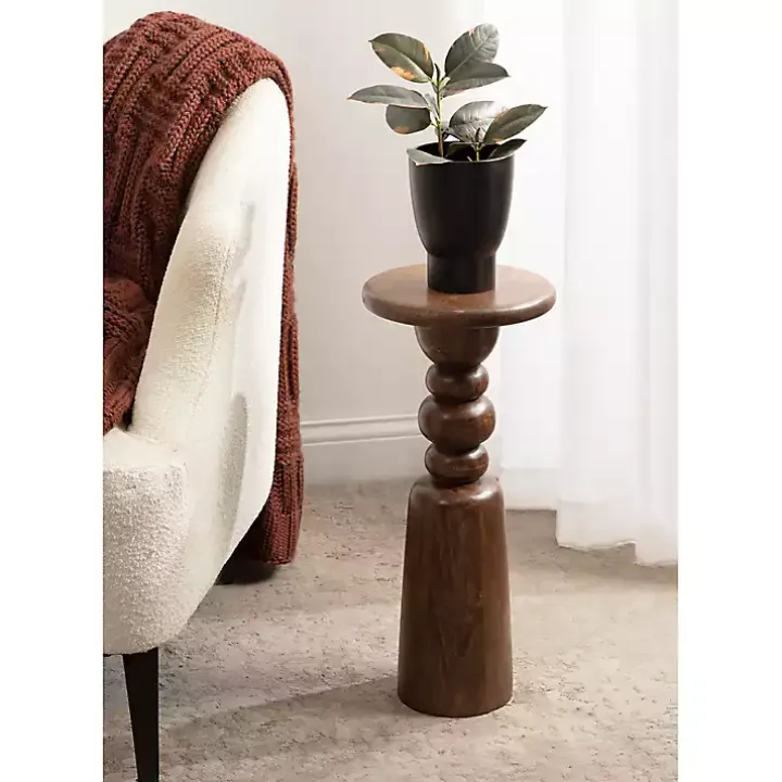 Walnut Brown Tirollo Accent Table