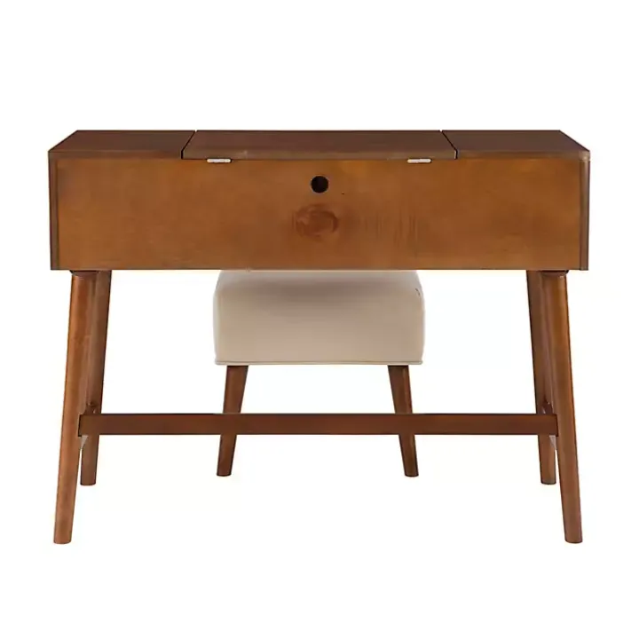 Walnut Viola Flip-Top 2-pc. Vanity Set