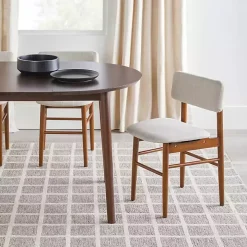 Walnut Wood Oval Dining Table with Leaf