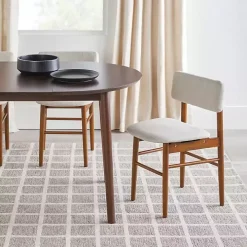 Walnut Wood Oval Dining Table with Leaf