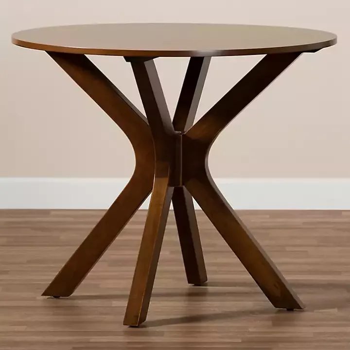 Walnut Wood Round Kenji Small Dining Table