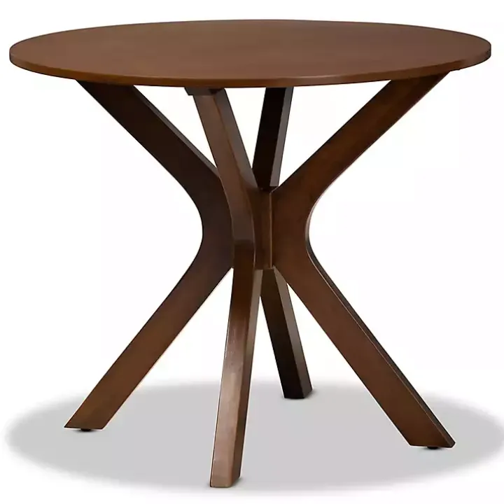 Walnut Wood Round Kenji Small Dining Table