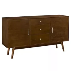 Warm Brown Mid-Century Modern Storage Console