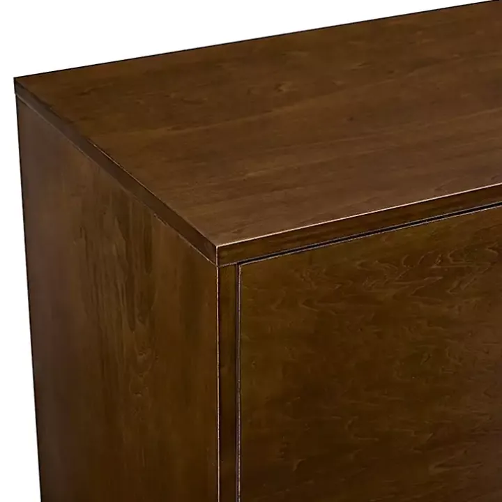 Warm Brown Mid-Century Modern Storage Console