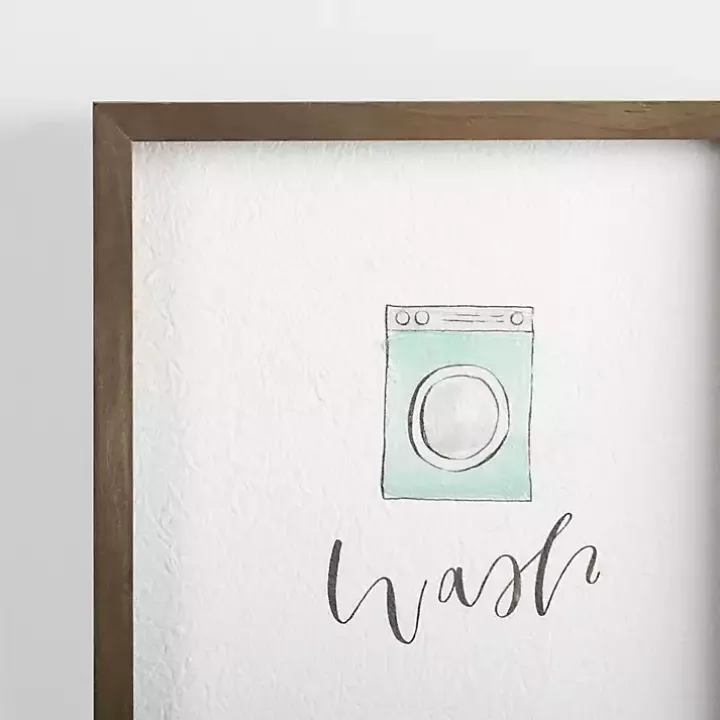 Wash Dry Fold Wall Plaques, Set of 4