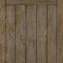 Weathered Brown Pine Wood Dining Table