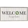 Welcome To Our Home Wreath Wall Plaque