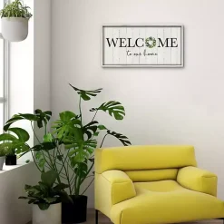 Welcome To Our Home Wreath Wall Plaque