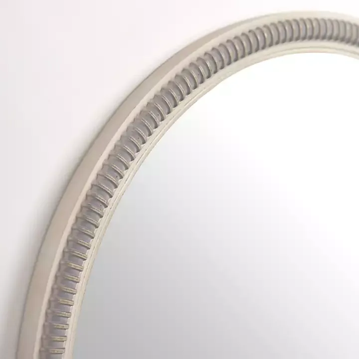Wexford Ribbed Round Wall Mirror