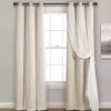 Wheat Curtain Panel Set with Overlay, 108 in.