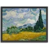 Wheat Field with Cypresses Canvas Print, 26x20 in.