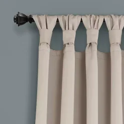 Wheat Knotted Curtain Panel Set, 84 in.