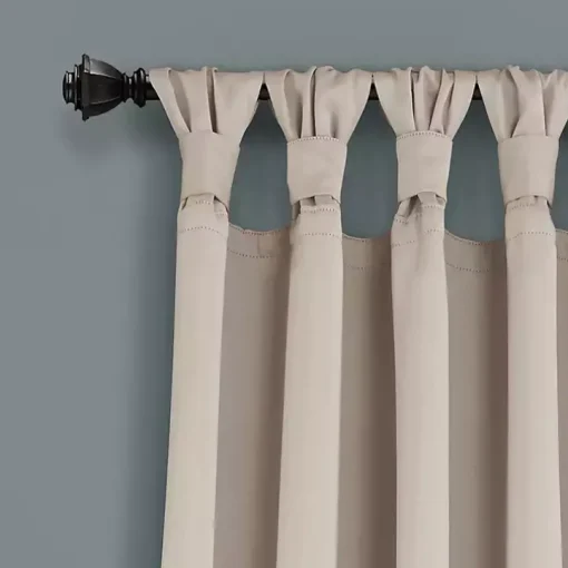 Wheat Knotted Curtain Panel Set, 84 in.