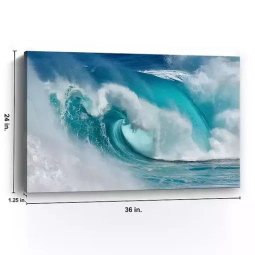When the Ocean Turns into Blue Canvas Art Print