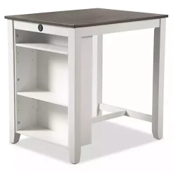 White & Gray Wood Kayla Counter Height 3-pc. Set