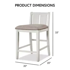 White & Gray Wood Kayla Counter Height 3-pc. Set
