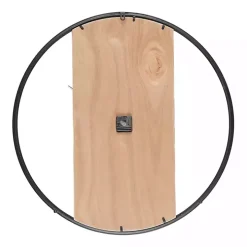 White and Black Carved Open Wall Clock