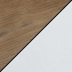 White and Natural Davis Console Table