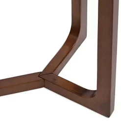 White and Walnut Olivia Console Table