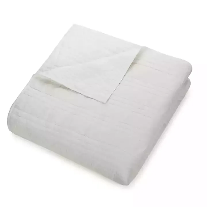 White Atmosphere King Quilt