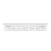 White Carved Floral Wall Shelf